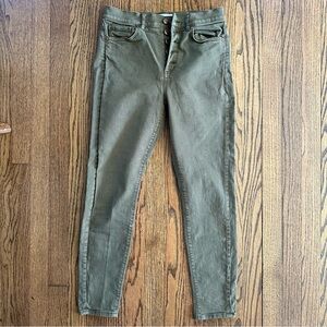 Loft Green Skinny Jeans - Sz 27/4